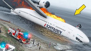 A330 Hard Emergency Landing on Water After Crashes Mid-Air With A321