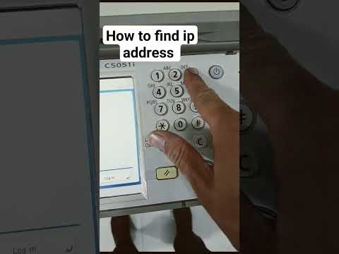 how to find ip address canon advance C5235.C5240.C5250 C5030. C5045