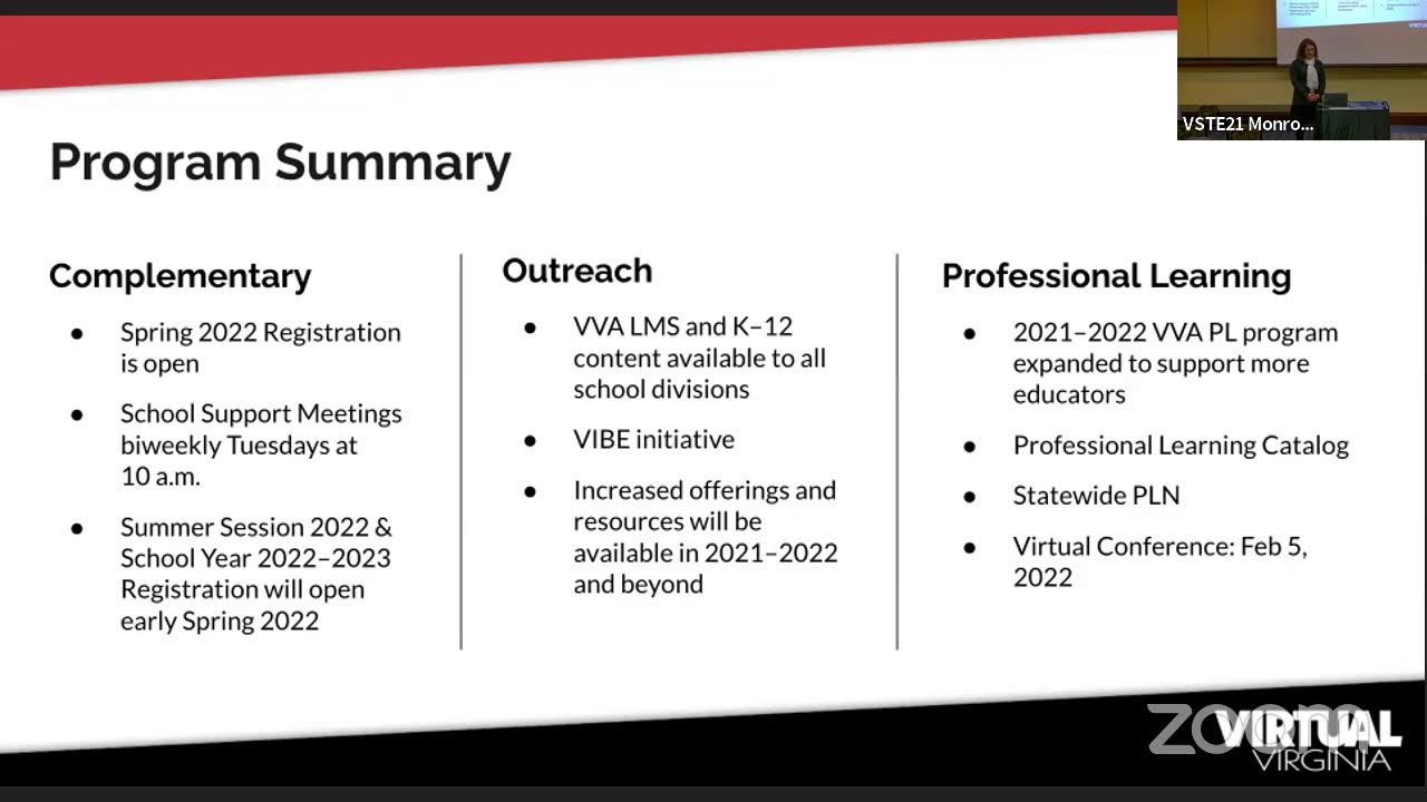 Virtual Virginia Program Overview