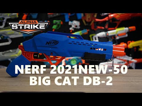 NERF 2021NEW-50 ALPHA STRIKE BIG CAT DB-2 UNBOXING 開箱