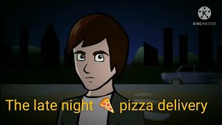 The late night pizza delivery horror animated video .