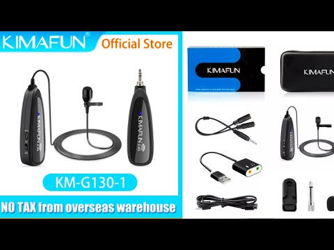 Беспроводной петличный микрофон KIMAFUN KM-G130 Wireless lavalier microphone