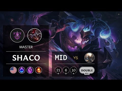 Shaco Mid vs Pantheon - NA Master Patch 10.1
