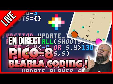 🚀 🐧 Après-midi Gamejam ! Sur Pico-8, parce que c'est bien ! Tutos sur la chaîne !