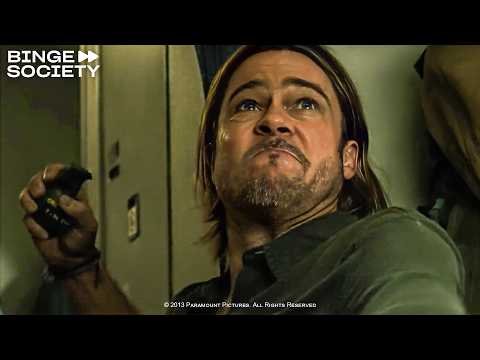 World War Z (2013): Zombies on the Plane Full Scene