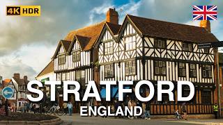 STRATFORD UPON AVON Walking Tour 🇬🇧 Exploring Shakespeare’s England | 4K HDR