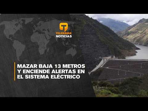Mazar baja 13 metros y enciende alertas en el sistema eléctrico