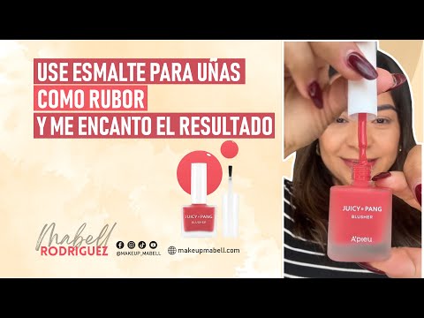 Use esmalte para uñas como rubor 🤭 y me encanto el resultado 🥰
