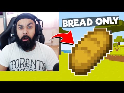 Chapati Hindustani Gamer - LOGGY CHALLENGE ME TO COMPLETE MINECRAFT WITH BREAD ONLY