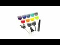 Remington Colourcut plaukų kirpimo mašinėlė HC5035 laidinė, įkraunama, Šiame 16 dalių rinkinyje yra 8 spalvų kreipiančiosios šukos, Baltas