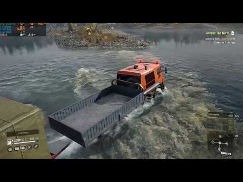 SnowRunner Walkthrough Part 36 - "Across The River" [2160p60]