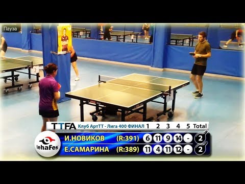 Клуб ArtTT ФИНАЛ 400 САМАРИНА - НОВИКОВ #TableTennis #НастольныйТеннис