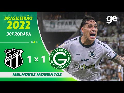 Gols e lances de Ceará x Goiás