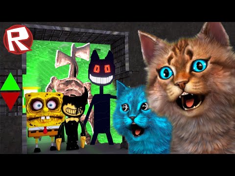 СИРЕНОГОЛОВЫЙ SCP В СТРАШНОМ ЛИФТЕ (Roblox SCARY ELEVATOR) Весёлый Кот и КОТЁНОК ЛАЙК