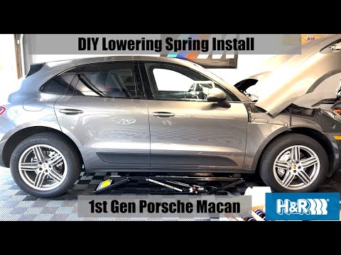 DIY Lowering Spring Install Porsche Macan (1st Gen)