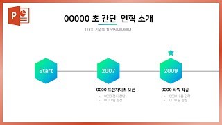 초간단! 연혁 PPT 디자인 만들기 애니메이션 활용법! 이지쌤 파워포인트