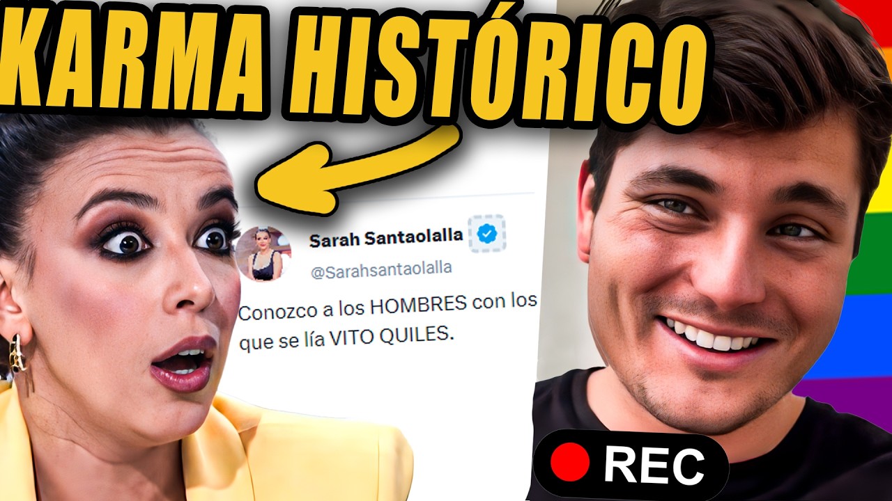SARAH SANTAOLALLA LLAMA HOMOS*XUAL a VITO QUILES y PASA ESTO...