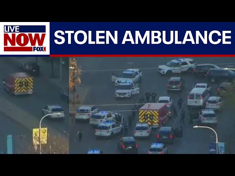 Video | WATCH: Stolen ambulance crashes during police chase in Chicago