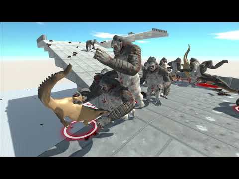 GORO ARMY on the Ramp vs Massive Army - Animal Revolt Battle Simulator