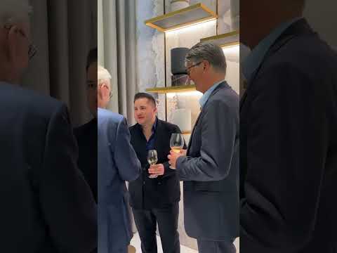 Celebrating the launch of our collaboration with Italian natural stone brand, Antolini, in Milan.