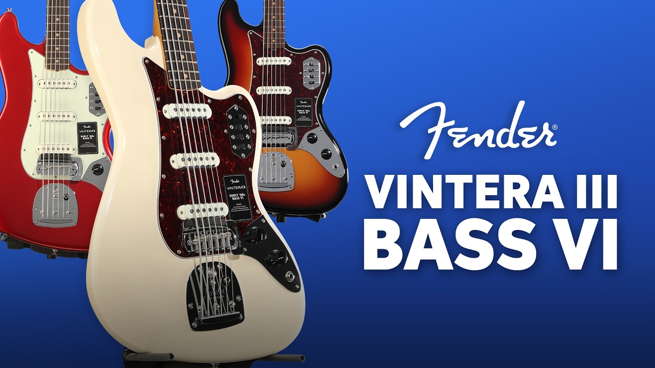 Fender Vintera III Bass VI⁤ Demo - youtube