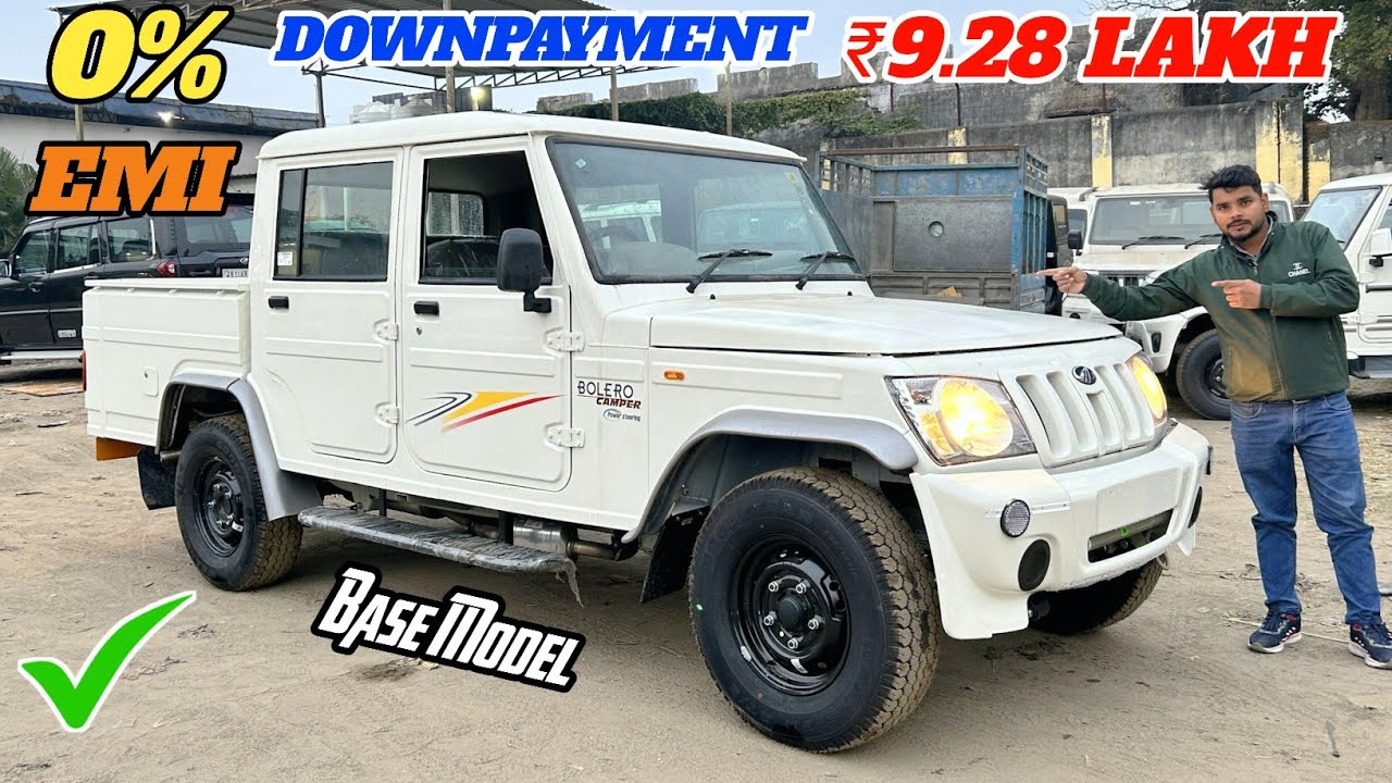 2025 Mahindra Bolero Pickup Camper Finance Review | EMI, Document, Downpayment