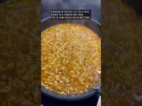 Creamy Harissa Chicken Orzo