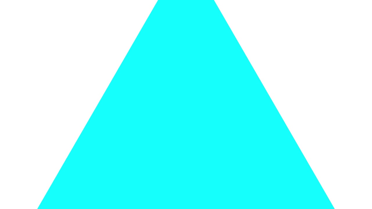 Cyan Triangle White Background Scale Down