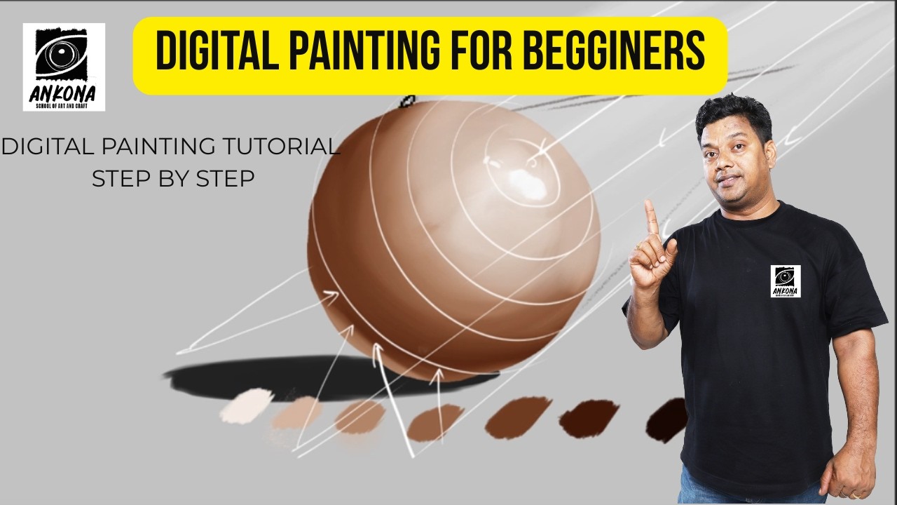 Learn Digital Painting with Simple Sphere (Light & Shadow Basics)