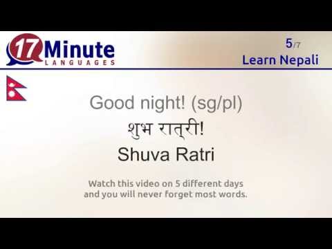 Learn Nepali (free language course video)