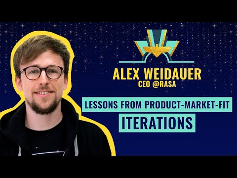 "Lessons from product-market-fit iterations" by Alex Weidauer, CEO @Rasa