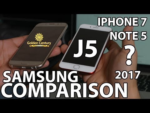 Samsung J5 2017 iPhone 7 / Note 5 Comparison Yes or No ? - 4K