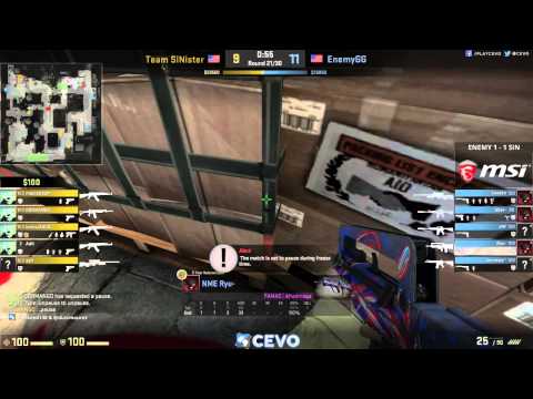 Team SiNister vs EnemyGG Game 3 (CEVO-M CS:GO Season 7) - Misled & Dust
