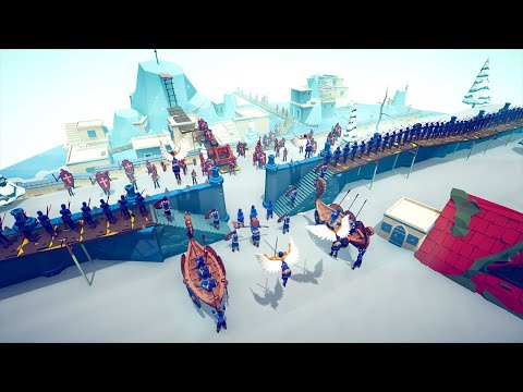 Other Teams Attacking Viking City | Totally Accurate Battle Simulator TABS