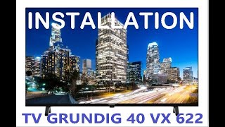 TV Grundig 40 VFX 622 Smart TV-Programme suchen und ordnen-W-Lan verbinden- Ersteinrichtung