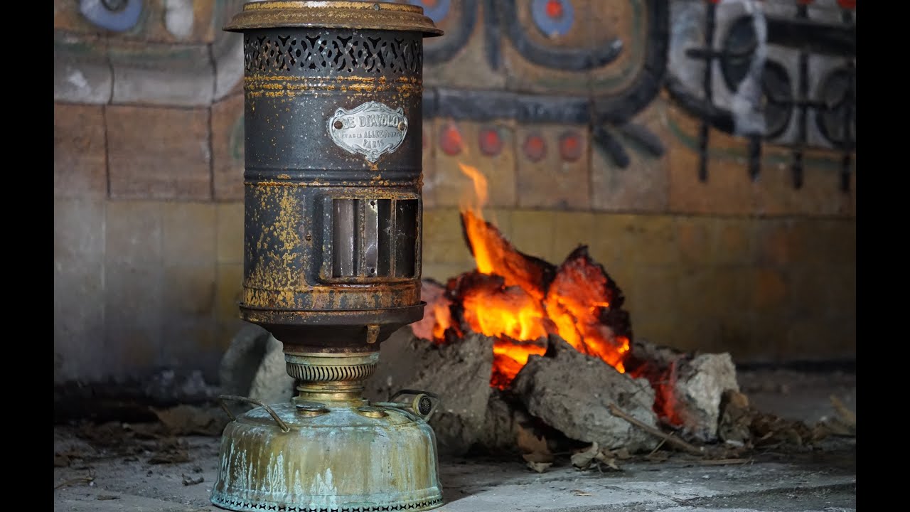 Antique Kerosene Heater Stove Restoration