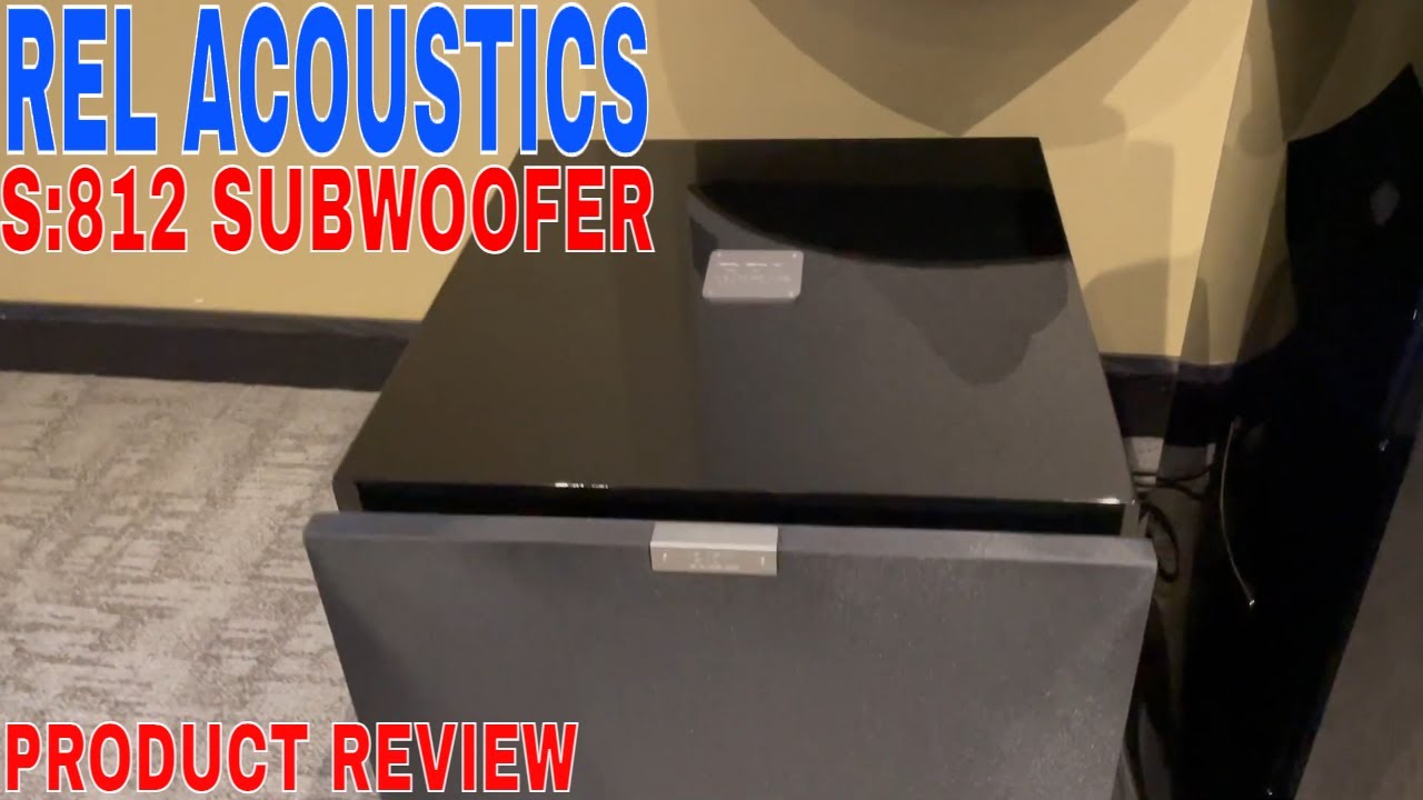 ✅  REL Acoustics S:812 Subwoofer, Airship Wireless Compatible, Black Lacquer 🔴
