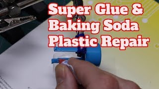 Using Super Glue and Baking Soda to Repair a Plastic Switch Plunger