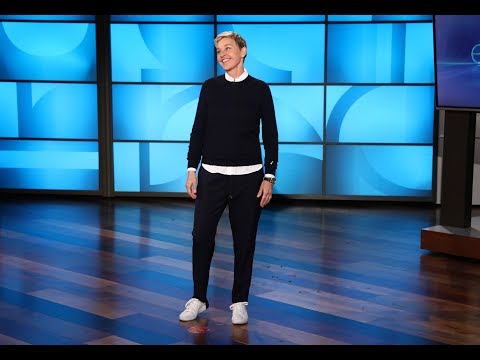 エレンはつま先の頑固さをエクササイズベンチのせいにしています (Ellen Has Only an Exercise Bench to Blame for Her Stubbed Toe)