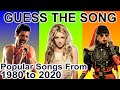 Guess The Song From 1980 To 2020 Guess The Popular Songs Music Quiz Guess The Song Challenge
