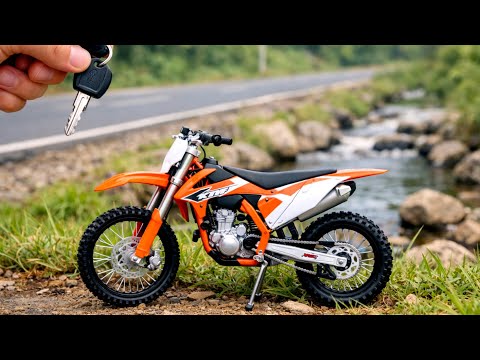 KTM 450 SX-F Diecast Newray 1:12 Found in Box! Unboxing, Review & Real Engine Sound Off-Road Ride
