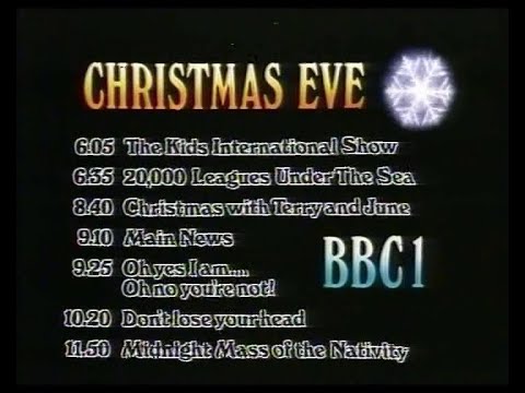 BBC1 Christmas Continuity 1982  Christmas Eve 1982 on BBC1 Wednesday 22nd December 1982