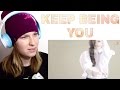 ISYANA SARASVATI - KEEP BEING YOU ( OFFICIAL VIDEO ) | REACTION