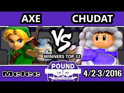 Pound 2016 - Chudat (Ice Climbers) Vs. Axe (Falco, Young Link, Pikachu) - Losers Round 1 - SSBM