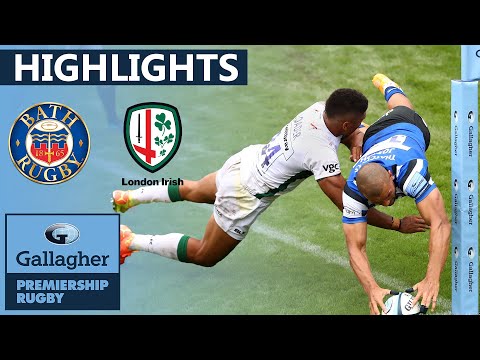 Bath v London Irish - HIGHLIGHTS | 7 Tries in Thrilling Return Game | Gallagher Premiership