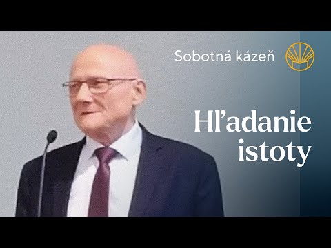 📖 Hľadanie istoty • Daniel Márföldi • Sobotná kázeň 13. 1. 2024