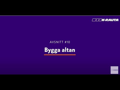 Bygga altan
