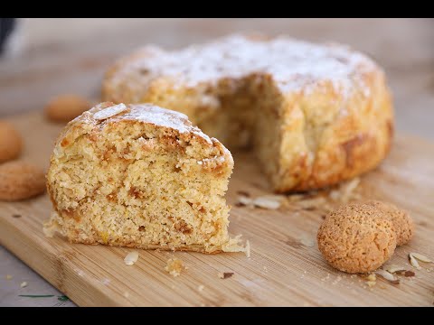 Italian Almond and Amaretti cake (Torta Russa) and scenic Journey