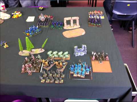 Warhammer Battle Report: Daemons of Chaos vs Lizardmen [ Roll Call 2013 ]