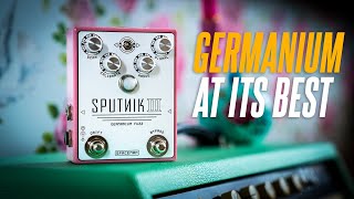 Video thumbnail for Germanium fuzz MAYHEM! The Spaceman Effects Sputnik III (special run Shell Pink) by Sasha Ivantic